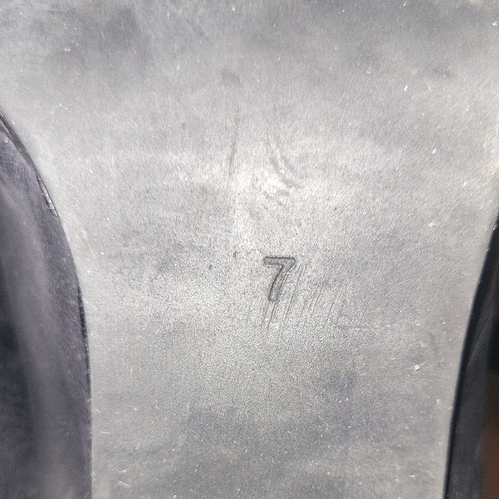 Jeffrey Campbell Black Leather Heels with Cutout Design Sz 7 - Picture 8 of 8